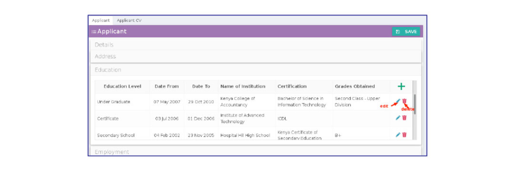Application Portal Help | Dew CIS Solutions